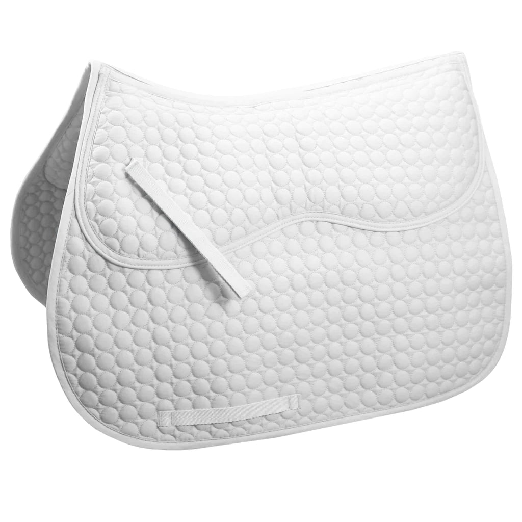 DERBY ORIGINALS EXTRA COMFORT ALL PURPOSE ENGLISH SADDLE PAD FOR A HORSE WITH REMOVABLE MEMORY FOAM