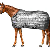 Winter Draft Stable Gray Horse Blanket