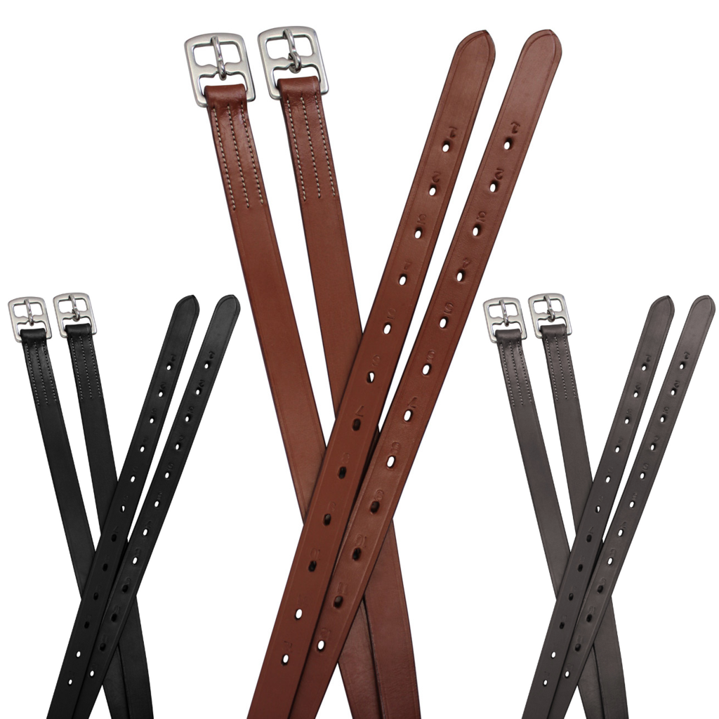 PARIS TACK SCHOOLING 1" WIDE ENGLISH STIRRUP LEATHERS FOR DAILY USE WITH ONE YEAR WARRANTY
