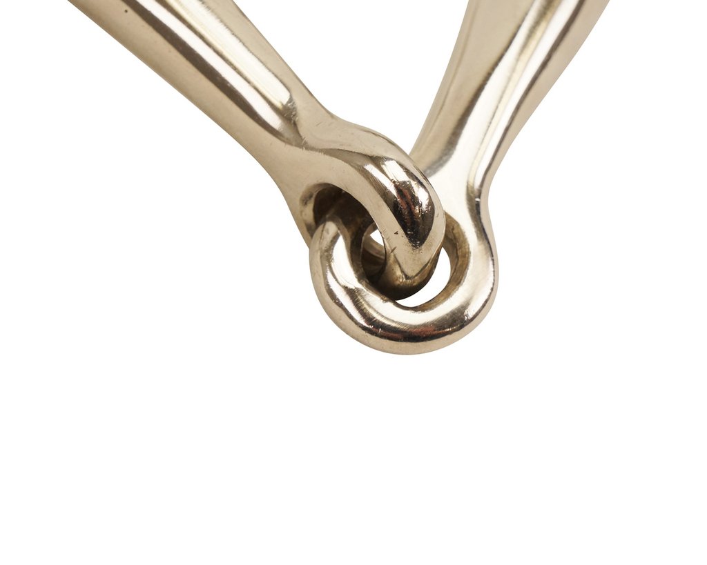 STAINLESS STEEL EGGBUTT SNAFFLE BIT BY DERBY ORIGINALS