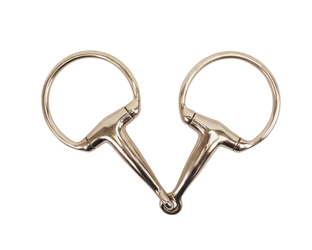 STAINLESS STEEL EGGBUTT SNAFFLE BIT BY DERBY ORIGINALS