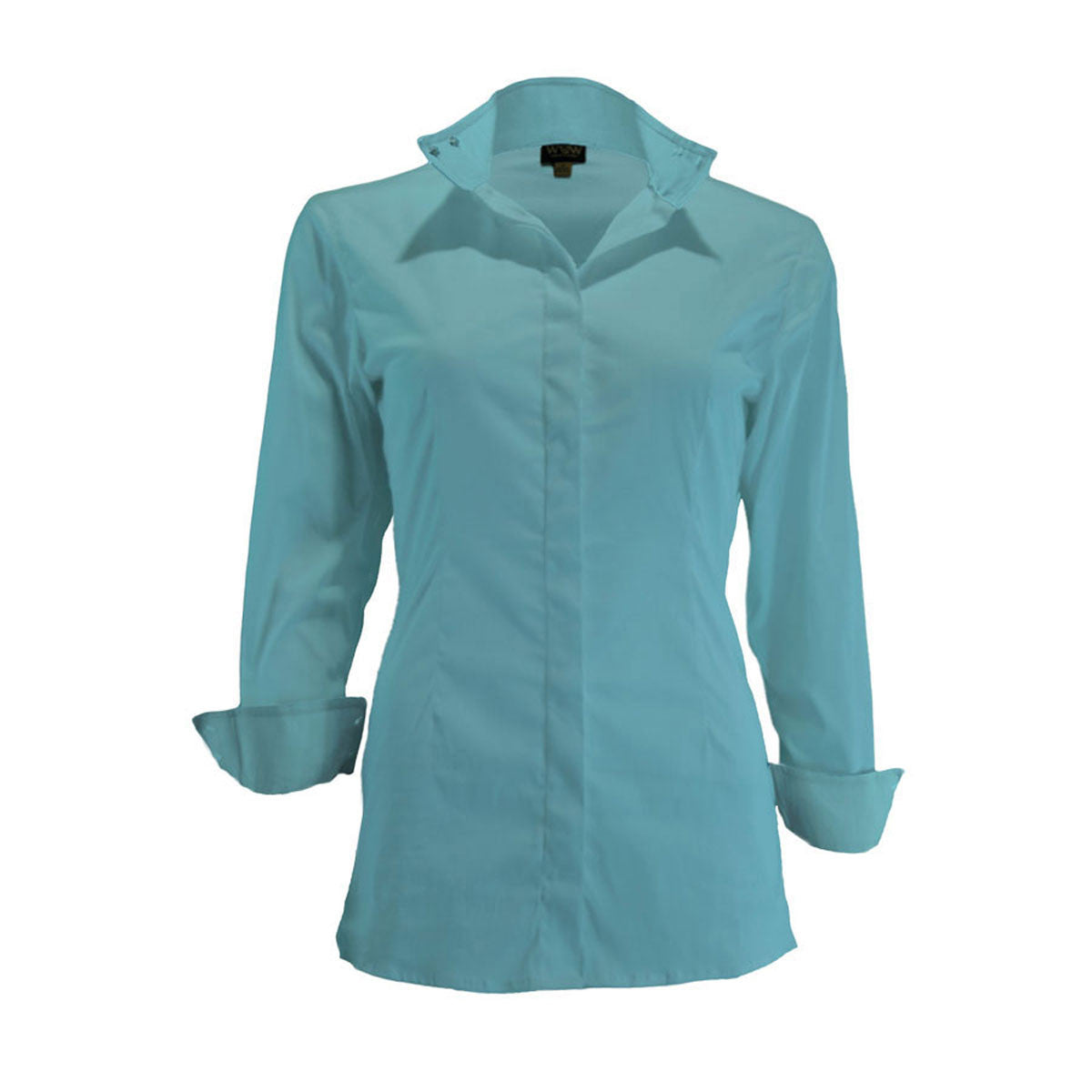 WOW LADIES LS SHOW SHIRT BLUE