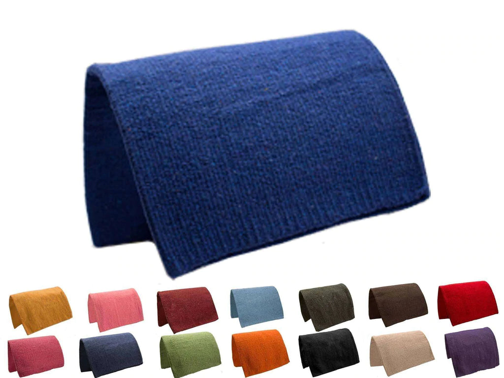 TAHOE TACK LIGHTWEIGHT SOLID COLORED TRADITIONAL HANDWOVEN ACRYLIC WESTERN SADDLE BLANKET 36" X 34"