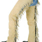 TAHOE SUEDE LEATHER WESTERN FULL CHAPS WITH FRINGES