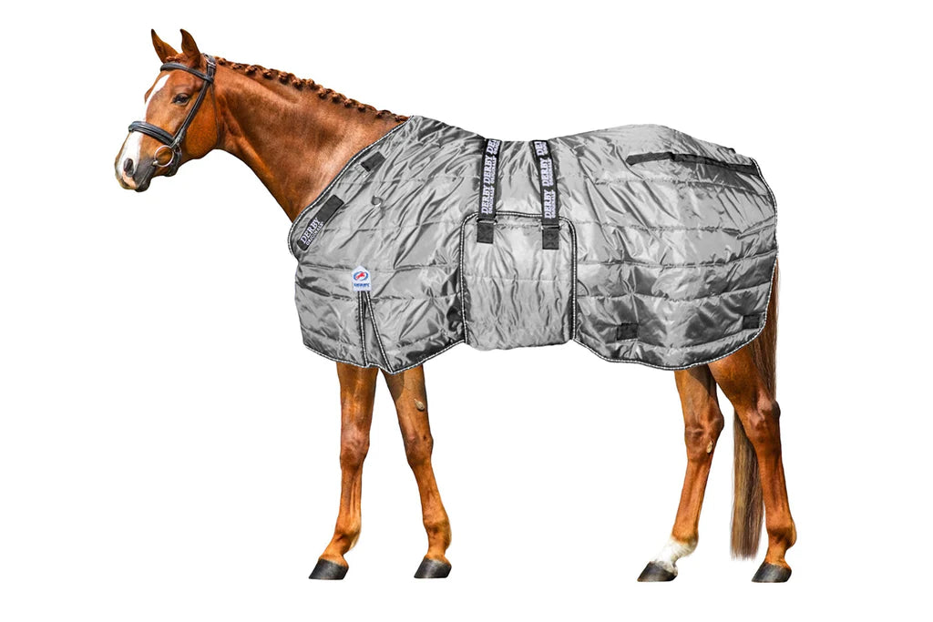 Winter Horse Draft Stable Gray Blanket