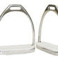 DERBY ORIGINALS 4” STAINLESS STEEL WEIGHTED STIRRUP FILLIS IRONS WITH RUBBER PADS