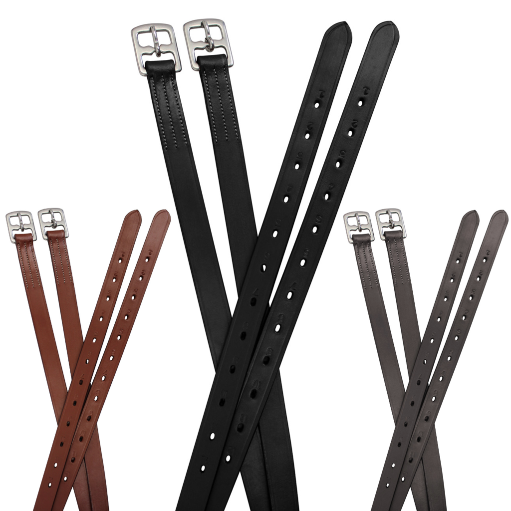 PARIS TACK SCHOOLING 1" WIDE ENGLISH STIRRUP LEATHERS FOR DAILY USE WITH ONE YEAR WARRANTY