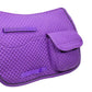 Derby Originals All Purpose Half Fleece-lined English Saddle Pad for a Horse with Velcro Close Pockets