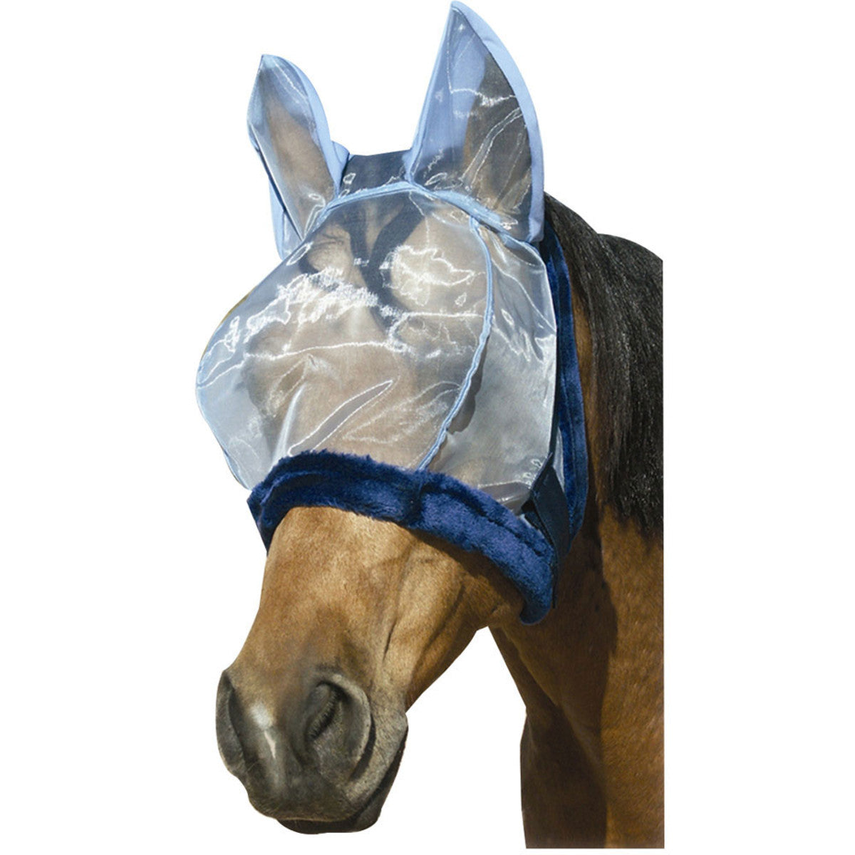 CHARLIE BUG-OFF SHIELD HORSE FLY MASK WITH EARS FOR HORSE OR PONY, HORSE, AND LARGE HORSE