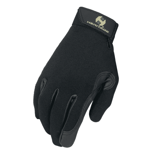 HERITAGE GLOVES PERFORMANCE HORSE RIDING GLOVES SOLID COLOR
