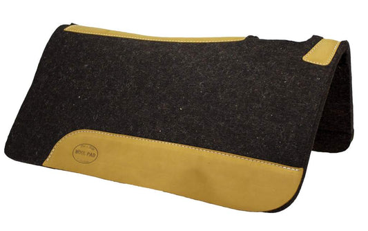 MUSTANG HEAVY WEIGHT 100% WOOL CONTOURED WESTERN SADDLE PAD