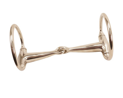 STAINLESS STEEL EGGBUTT SNAFFLE BIT BY DERBY ORIGINALS