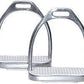 DERBY ORIGINALS STAINLESS STEEL WEIGHTED STIRRUP FILLIS IRONS WITH RUBBER PADS