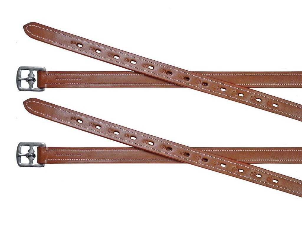 PARIS TACK SUPER SOFT TRIPLE LAYER SCHOOLING 1" WIDE ENGLISH STIRRUP LEATHERS FOR DAILY USE