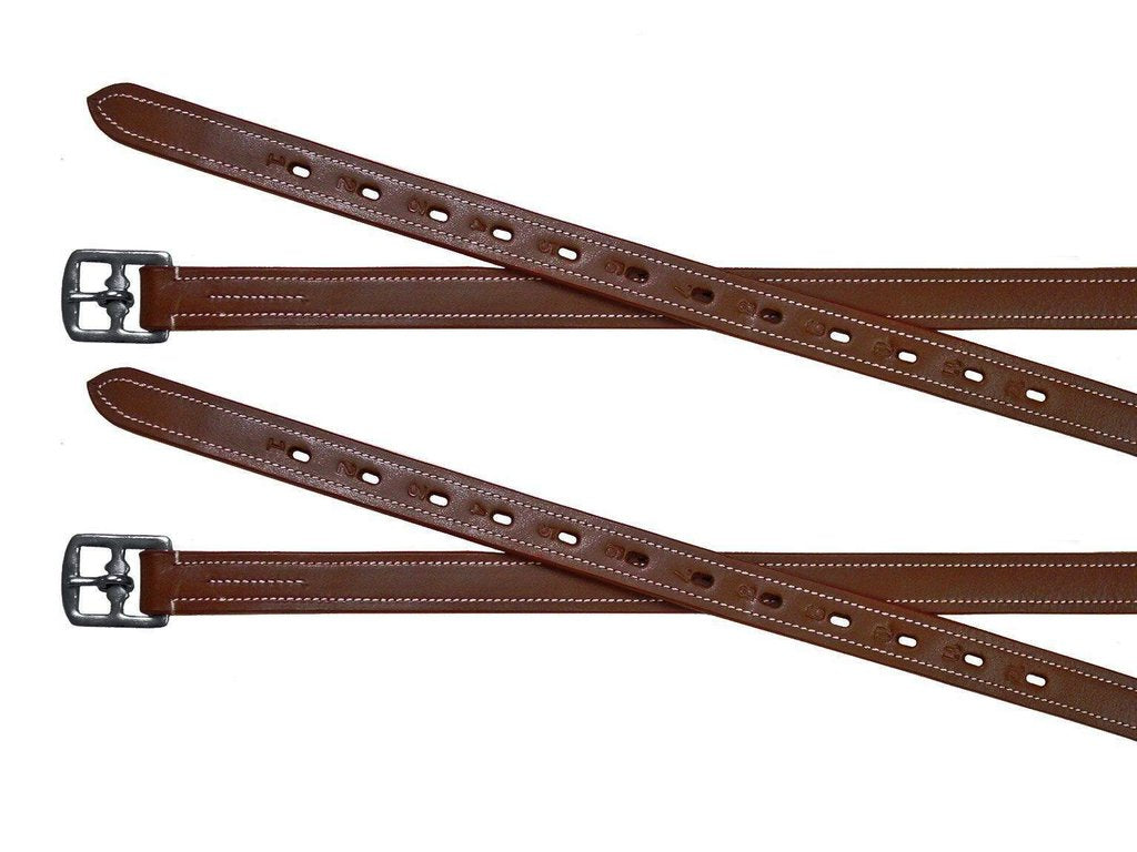 PARIS TACK SUPER SOFT TRIPLE LAYER SCHOOLING 1" WIDE ENGLISH STIRRUP LEATHERS FOR DAILY USE